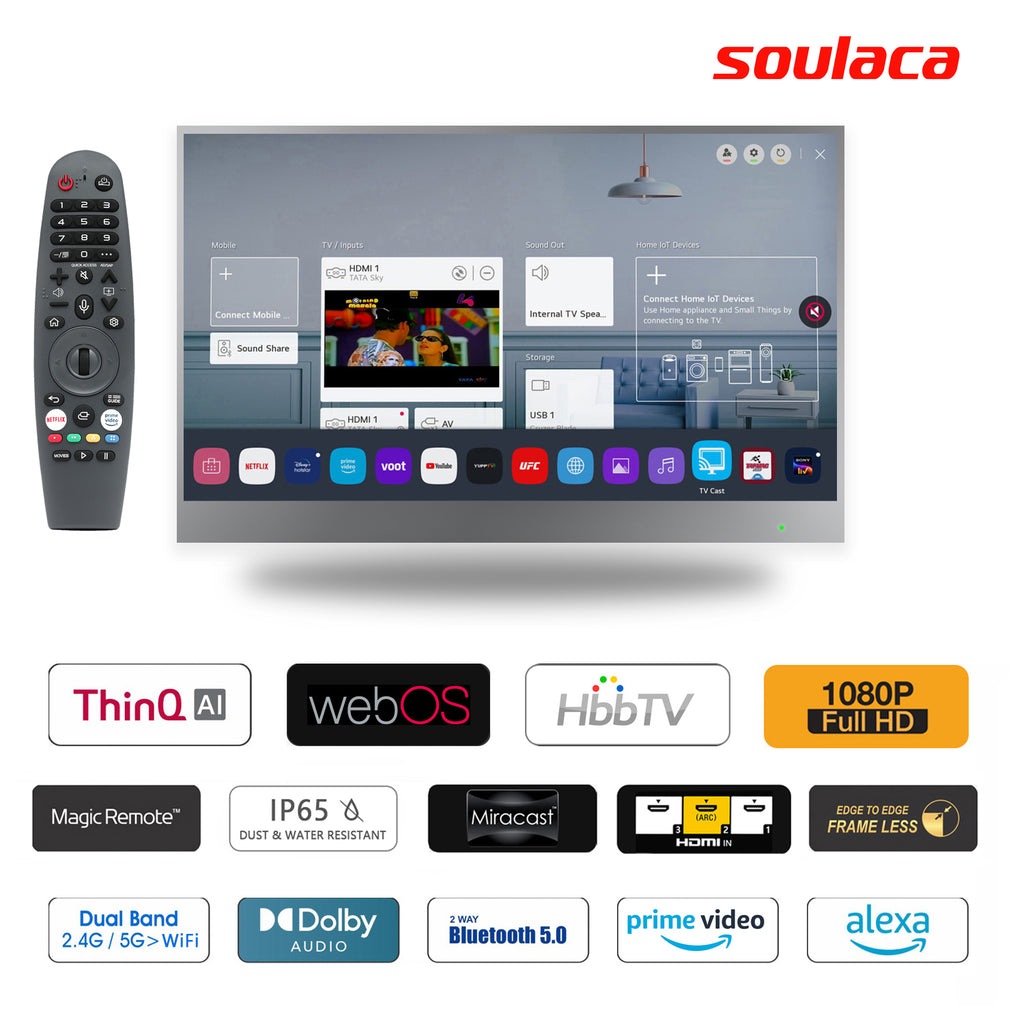 Transform Your Bathroom Experience with Soulaca's Innovative WebOS Mirror TV!