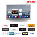 Soulaca 32" 4K Smart Mirror LED TV for Bathroom Waterproof webOS DTV Alexa WiFi-Soulaca