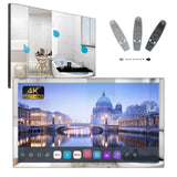 Soulaca 32 inch 4K Smart Mirror LED TV for Bathroom Waterproof webOS DTV Alexa WiFi