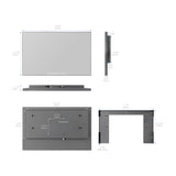 Soulaca 22 inch Touchscreen Bathroom Mirror Smart TV with WiFi for SPA Shower Hotel-Soulaca