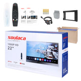 Soulaca 22" WebOS Smart Mirror TV for Bathroom Waterproof Shower Television Netflix Prime Video Compatible-Soulaca